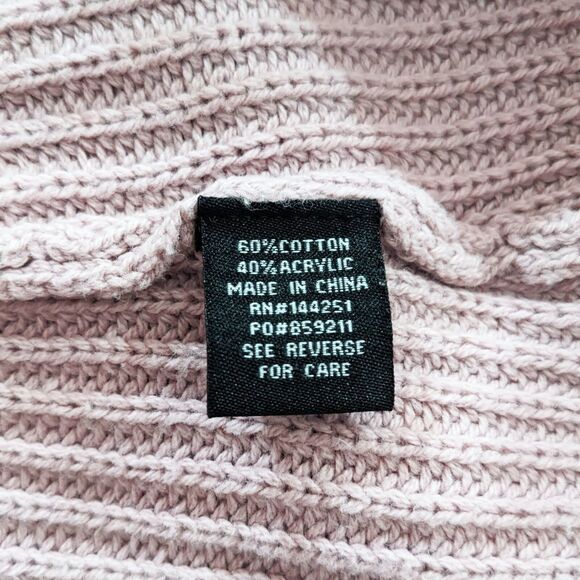 Moon & Madison Tie Back Sweater Women's M Pink Knit Coquette Minimalist Ballet - Picture 7 of 8